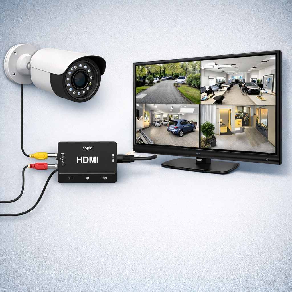 طریقه نصب دوربین مداربسته به تلویزیون